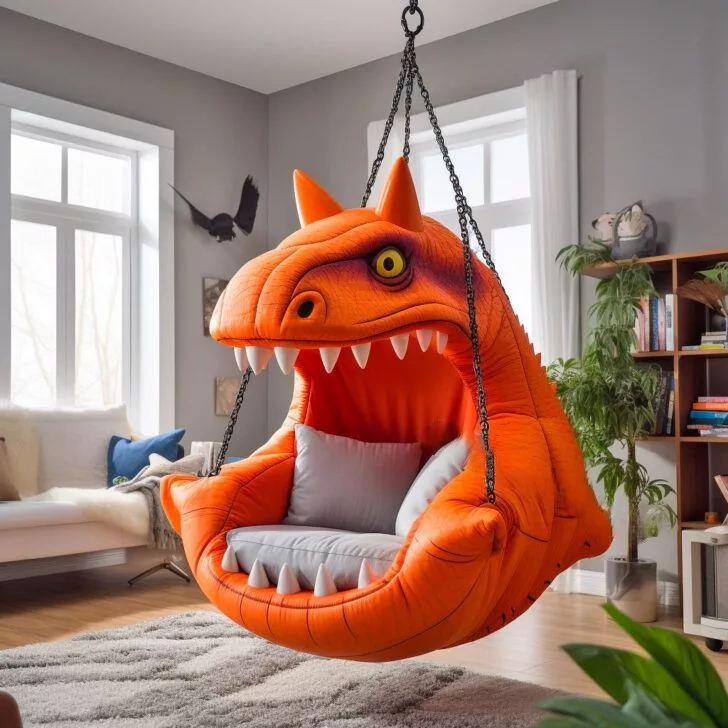 What age range are hanging dinosaur loungers suitable for?