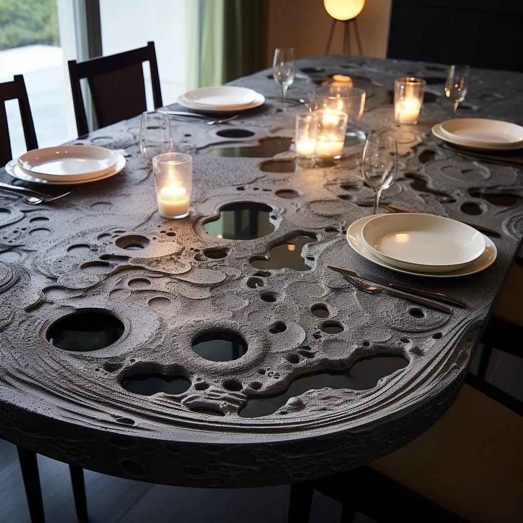 Incorporating Moon Crater Tables into Home Decor