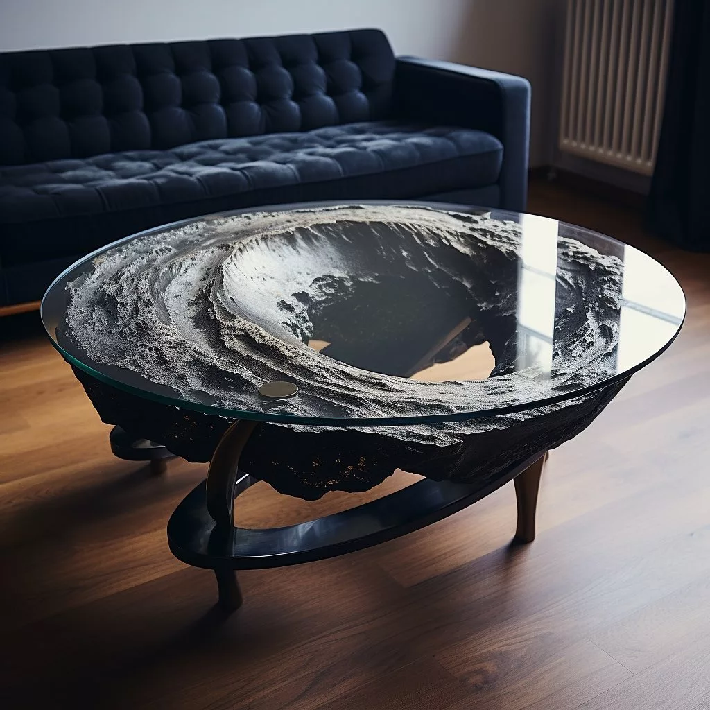 Celestial Design at Home: Moon Crater Inspired Tables Unveiled