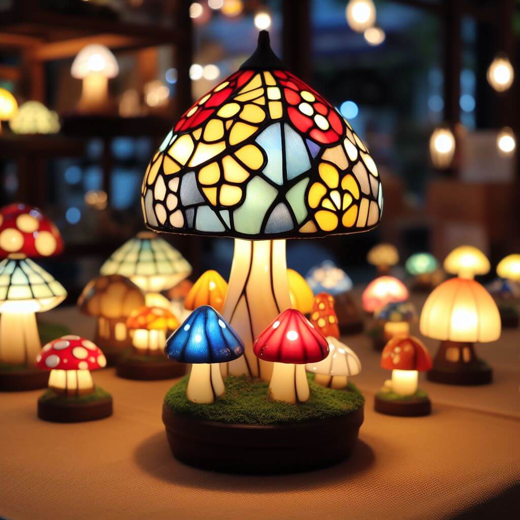 Where to Find and Purchase Authentic Stained Glass Mushroom Lamps