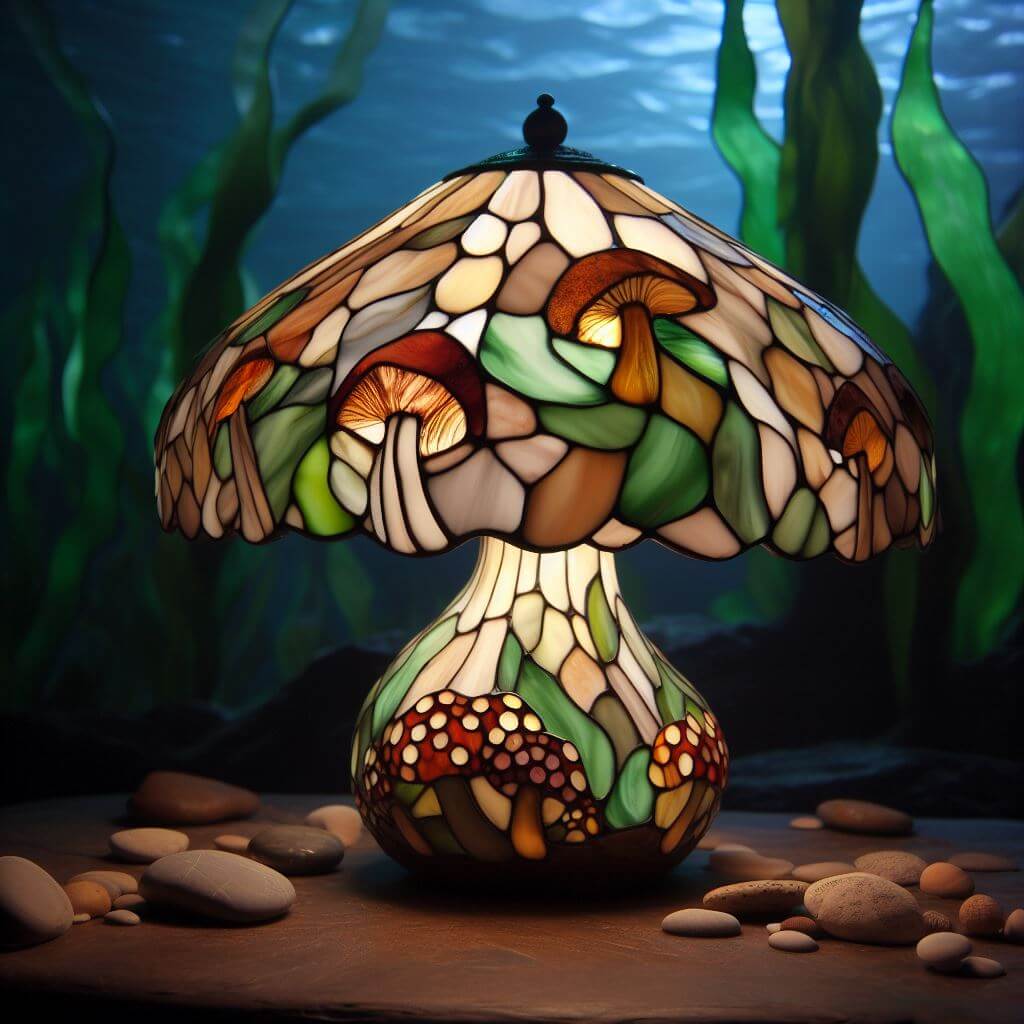 Funky Stained Glass Mushroom Lamp: Discover Unique Designs