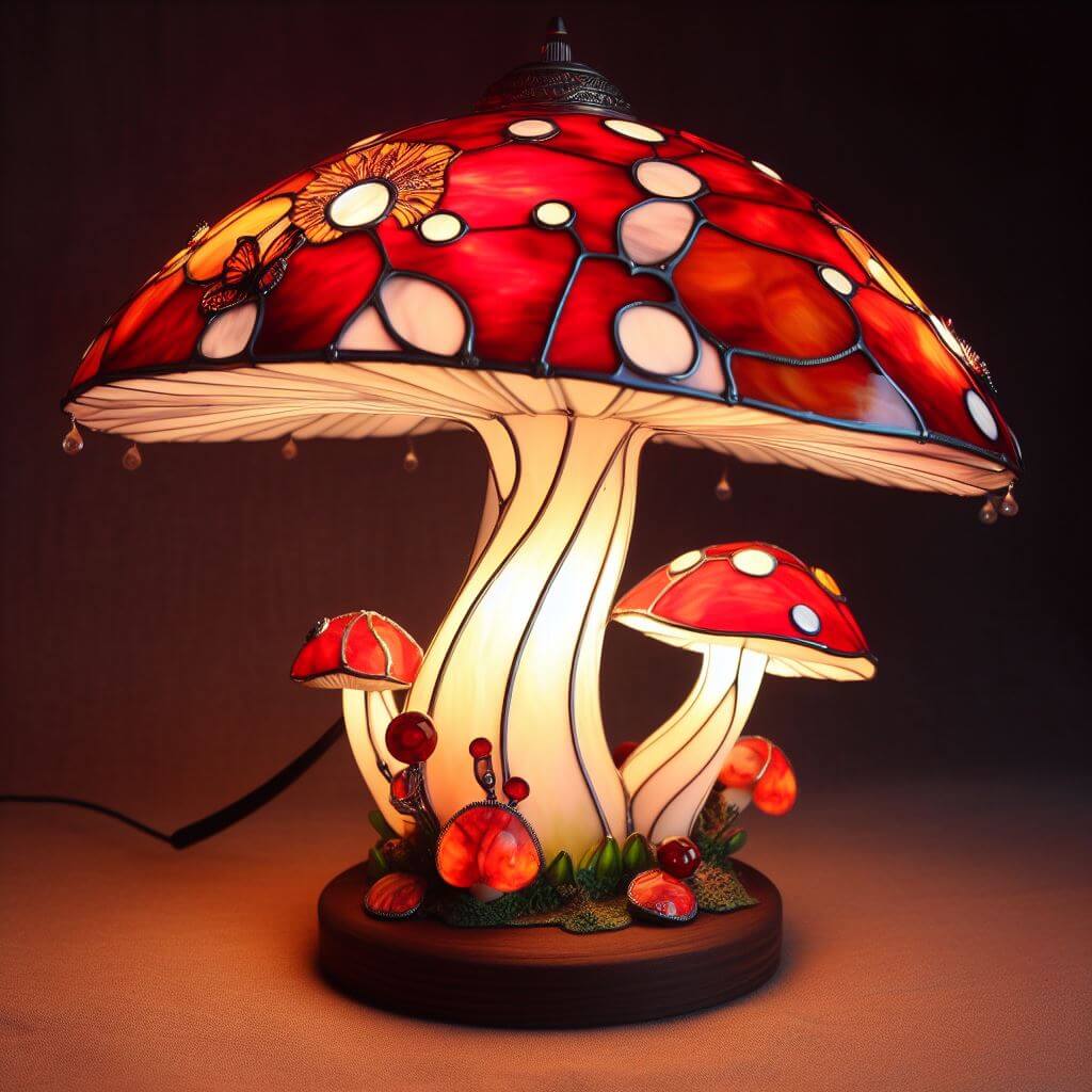 Exploring different styles and designs of stained glass mushroom lamps