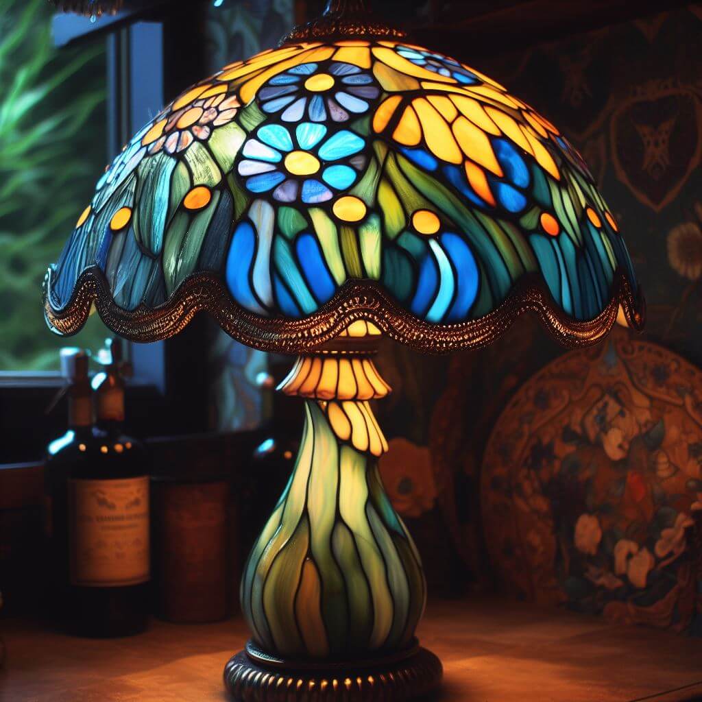 Enhancing Your Space with the Warm Glow of a Stained Glass Mushroom Lamp