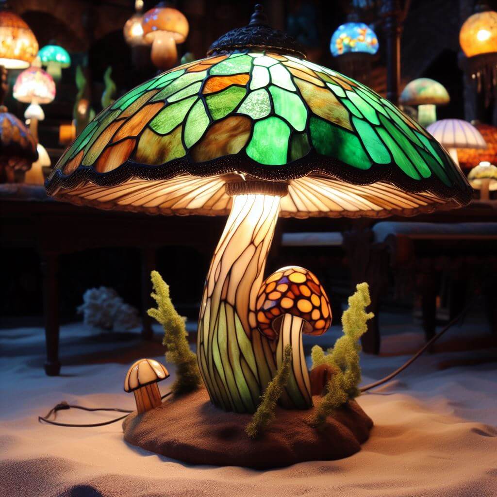 Unveiling the symbolism and meaning behind stained glass mushroom lamps