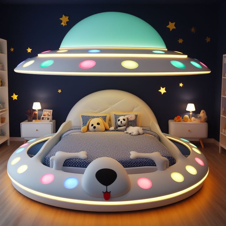 A Cosmic Dream for Your Little Astronaut with the Spaceship Bed