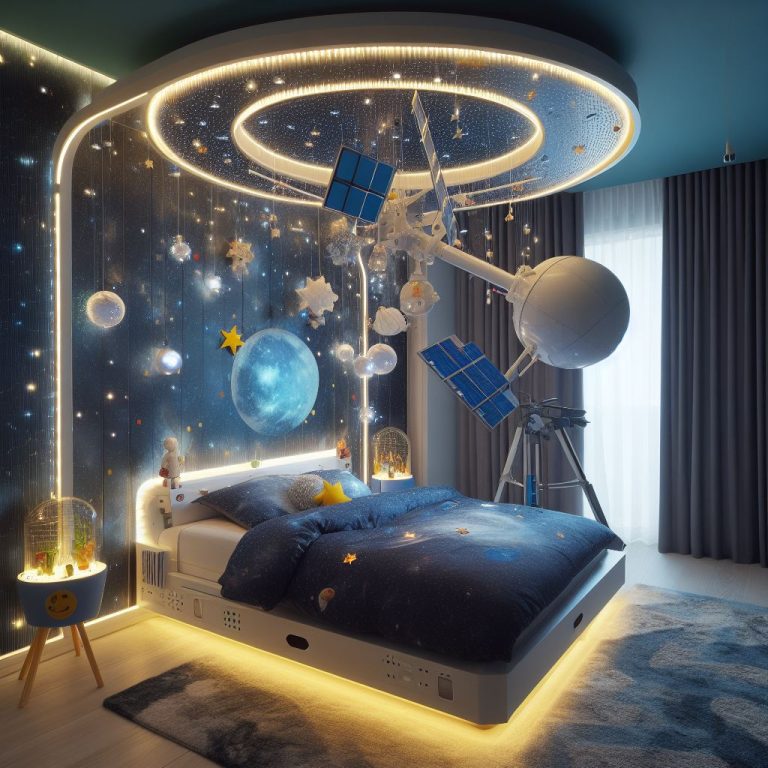 A Cosmic Dream for Your Little Astronaut with the Spaceship Bed