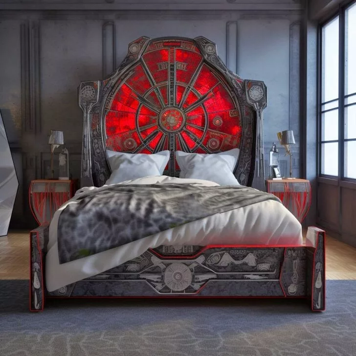 Showcase a variety of adult Star Wars bed designs and styles
