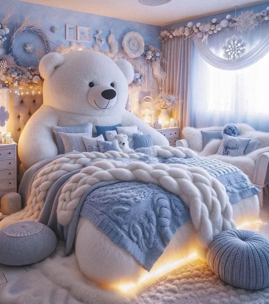 Cute Bear-Shaped Bed: Perfect for Christmas