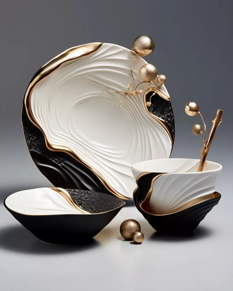 Unveiling the Allure of Black and Gold Dinnerware Sets: Elevate Your Dining Experience