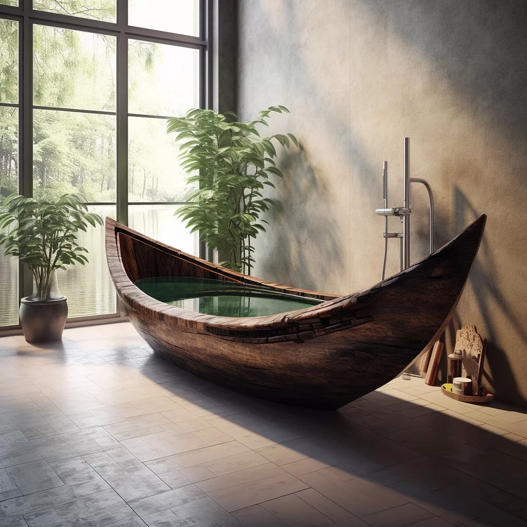 Showcasing the Beauty and Aesthetic Appeal of Canoe-Inspired Bathtubs