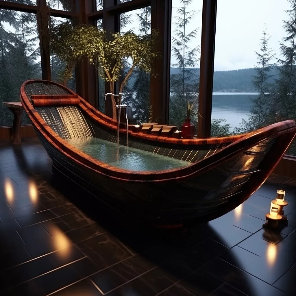 The Unique Design and Inspiration of Canoe-Shaped Bathtubs