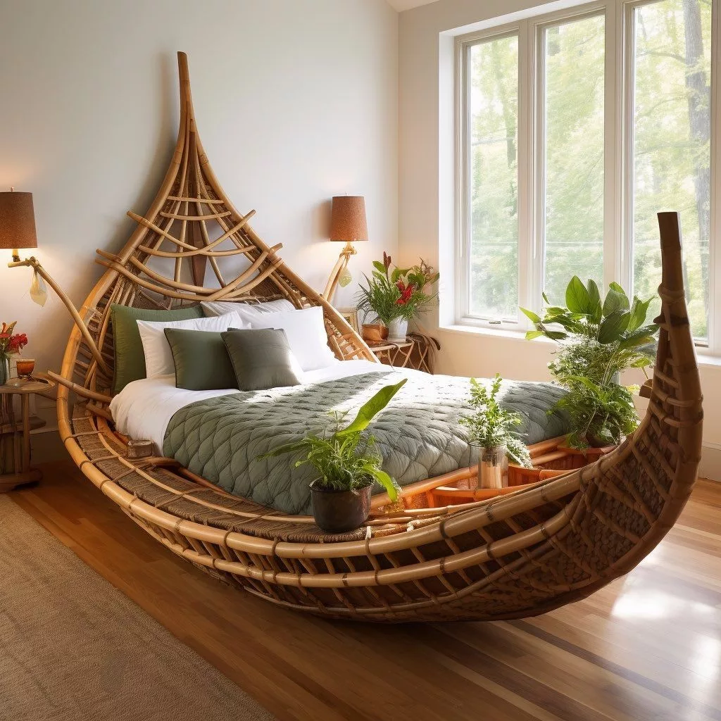 Unique Canoe Shaped Bed Design | Creative and Charming Bedroom Decor