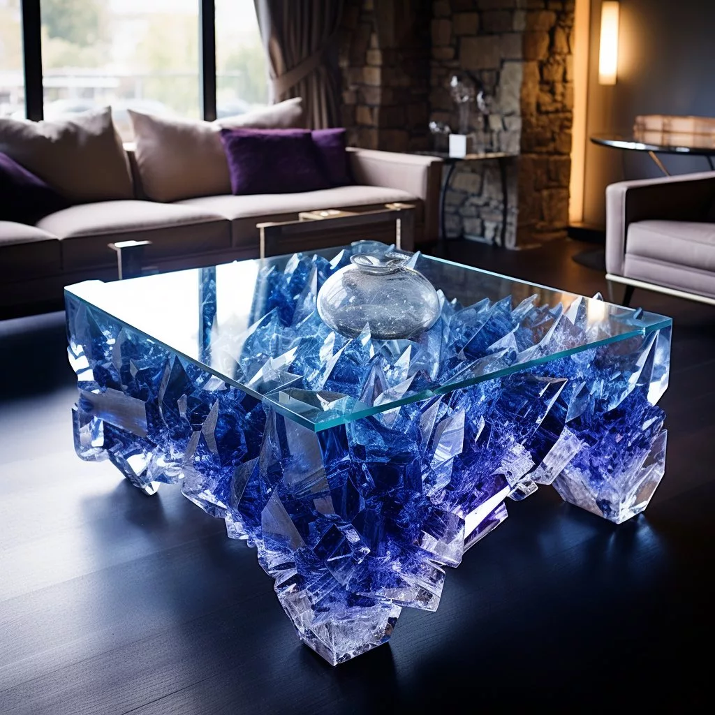 A Touch of Luxury: Crystal-Inspired Coffee Table for Stylish Homes