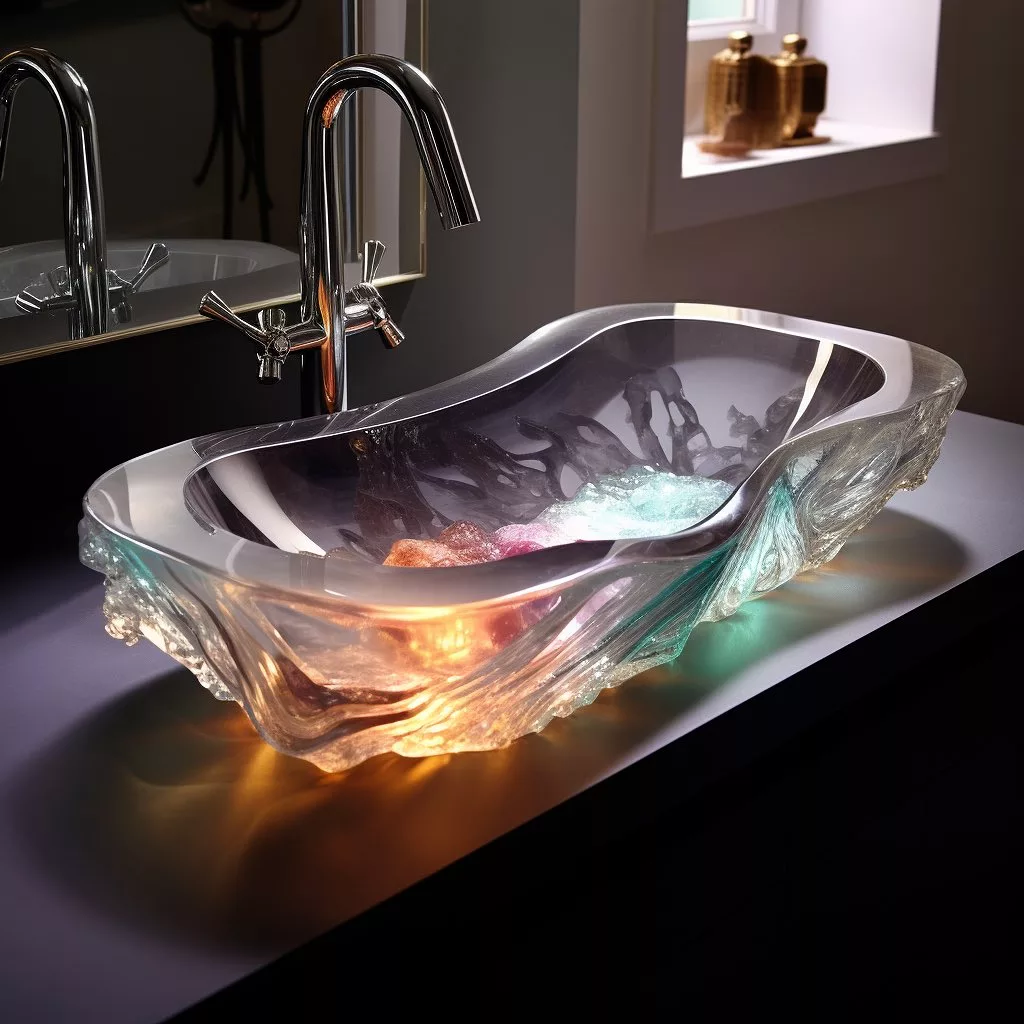 Explore the wide variety of unique crystal sink designs