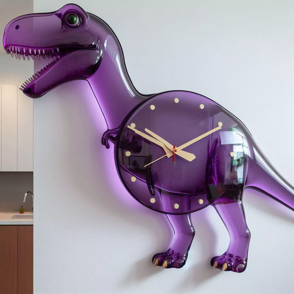 Mesozoic Minutes: Bring Playful Whimsy Home with a Dinosaur Clock