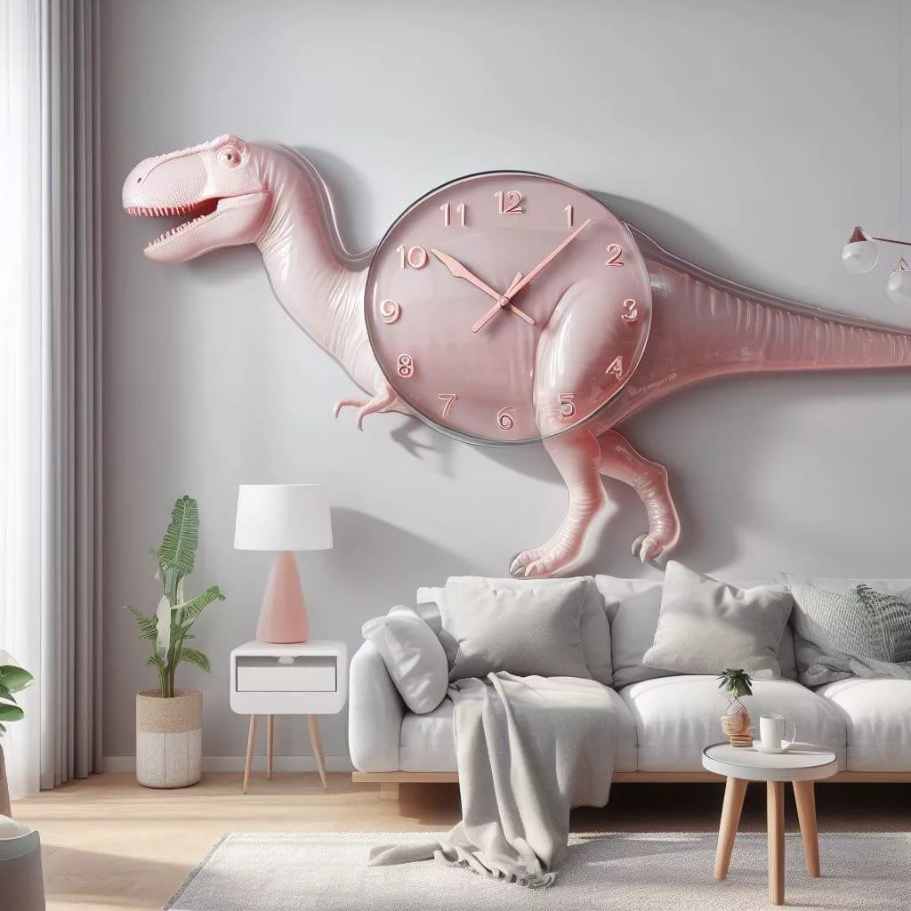 Adorable Dinosaur-Themed Clocks