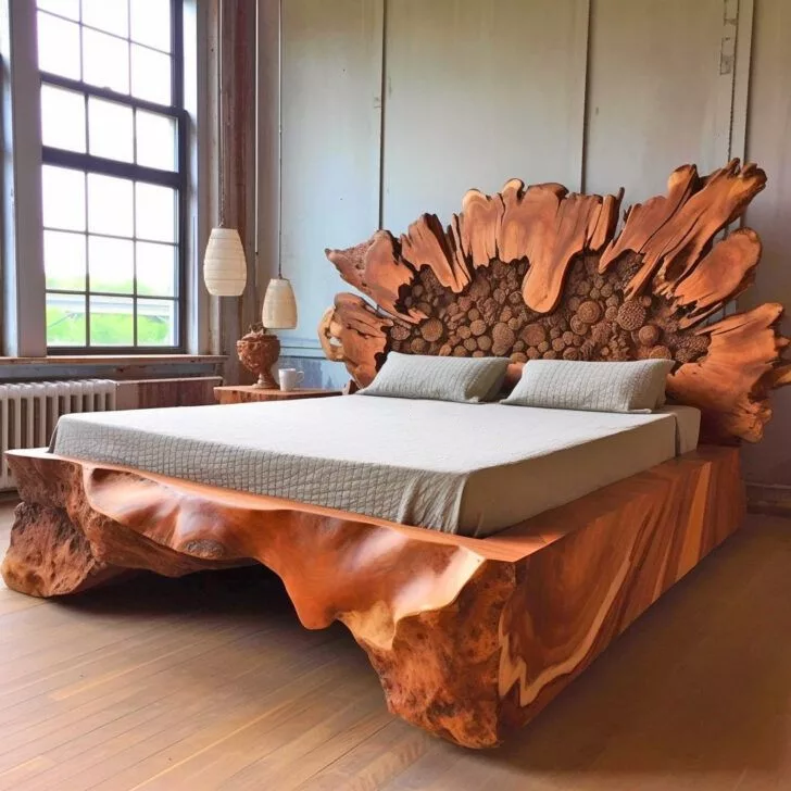 The Appeal of Rustic Live Edge Bed Frames