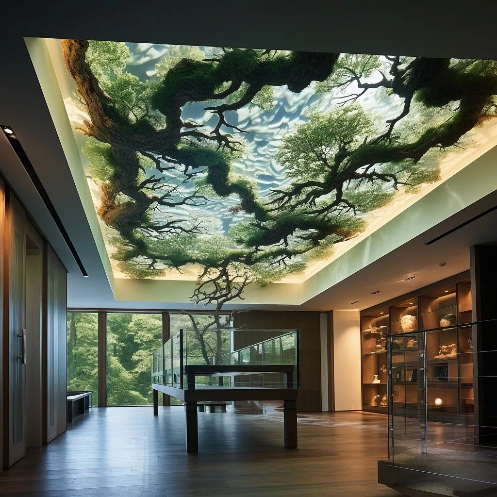 Leafy Greens for Stylish Ceiling Designs