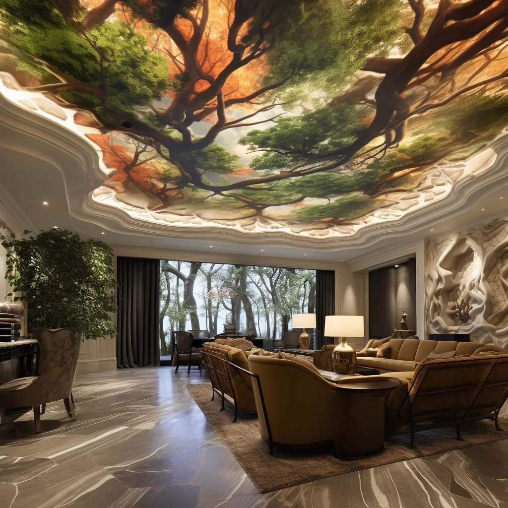 Nature Inspired Ceiling Designs: 20 Ideas