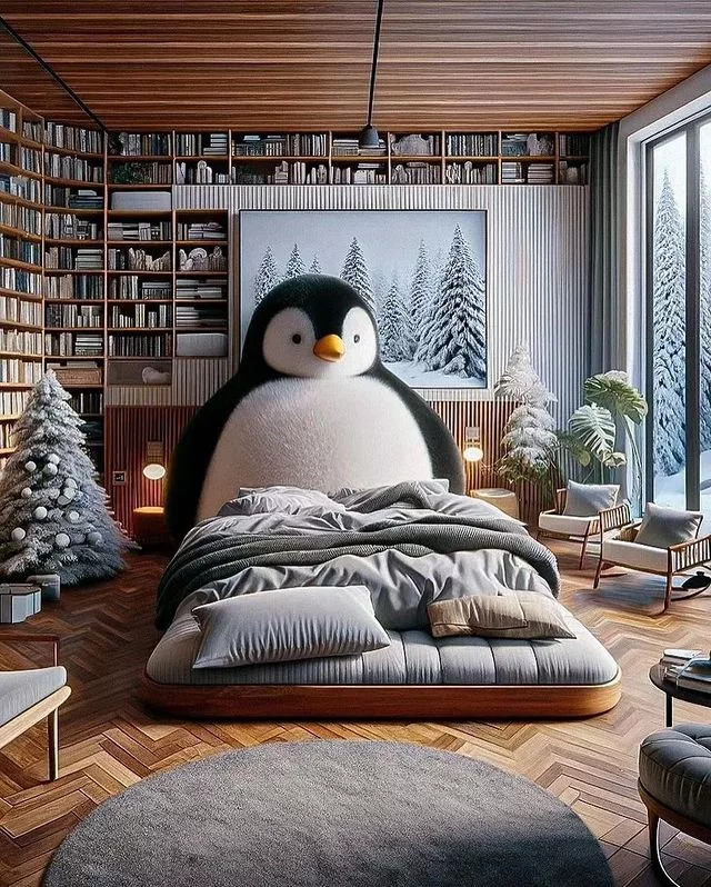 Penguin Shaped Bed: Cozy and Cute Sleeping Space