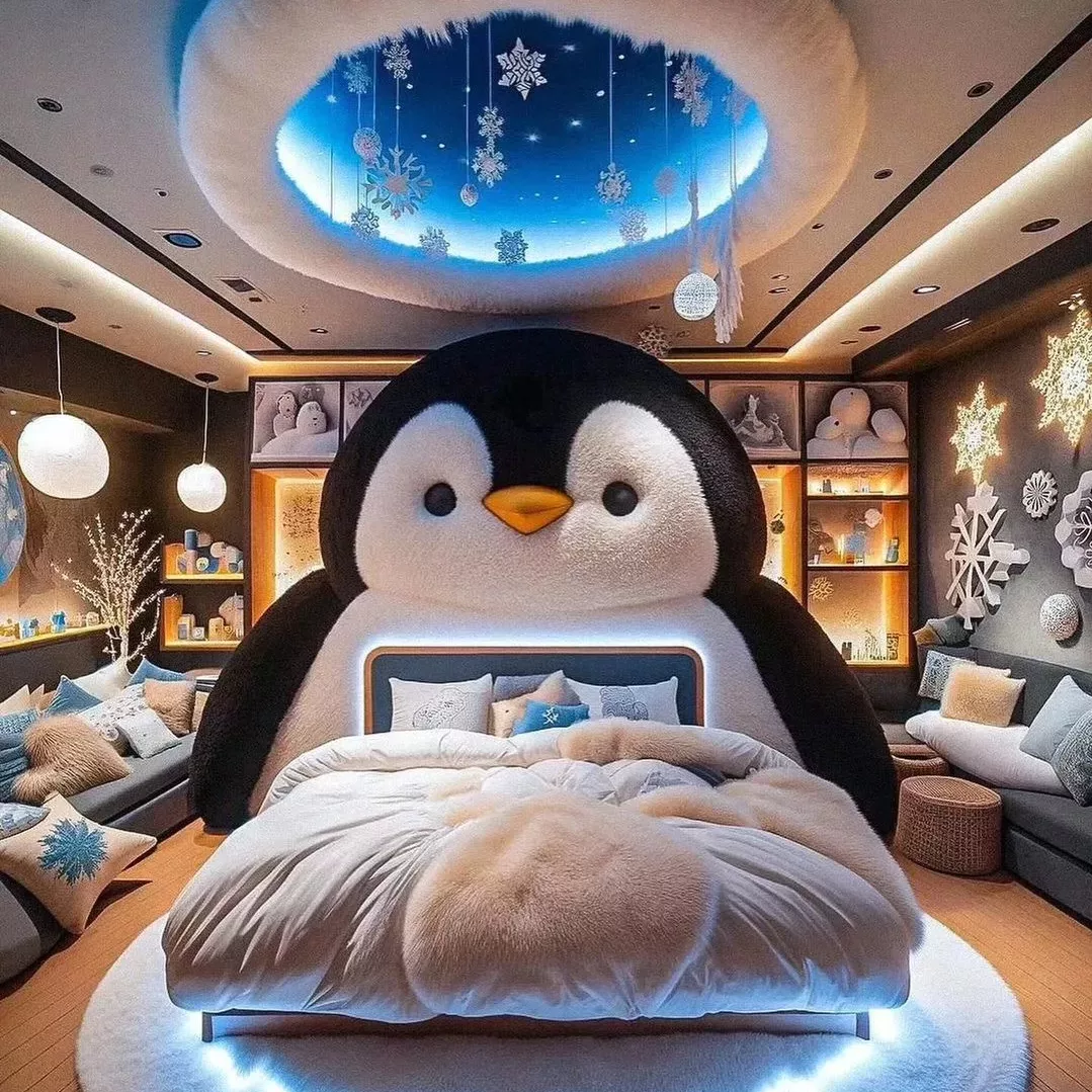 Penguin Shaped Bed: Cozy and Cute Sleeping Space