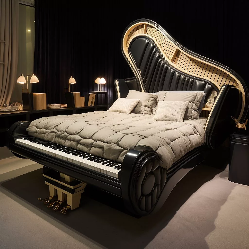 Unveiling the Concept of a Piano Inspired Bed