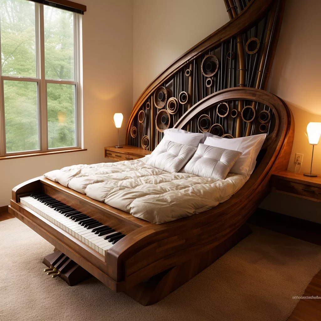 Design Elements of a Piano Inspired Bed