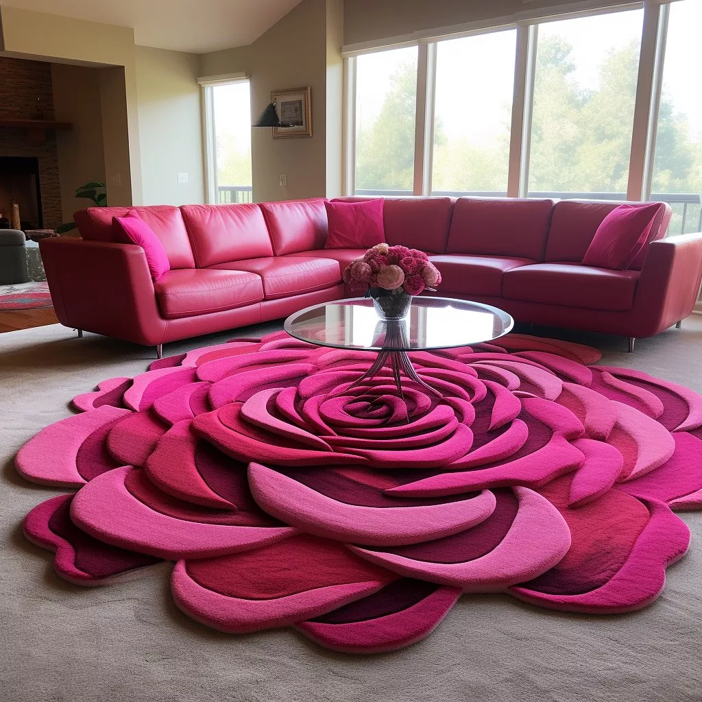 Blooming Elegance: Adorn Your Space with a Rose Inspired Rug