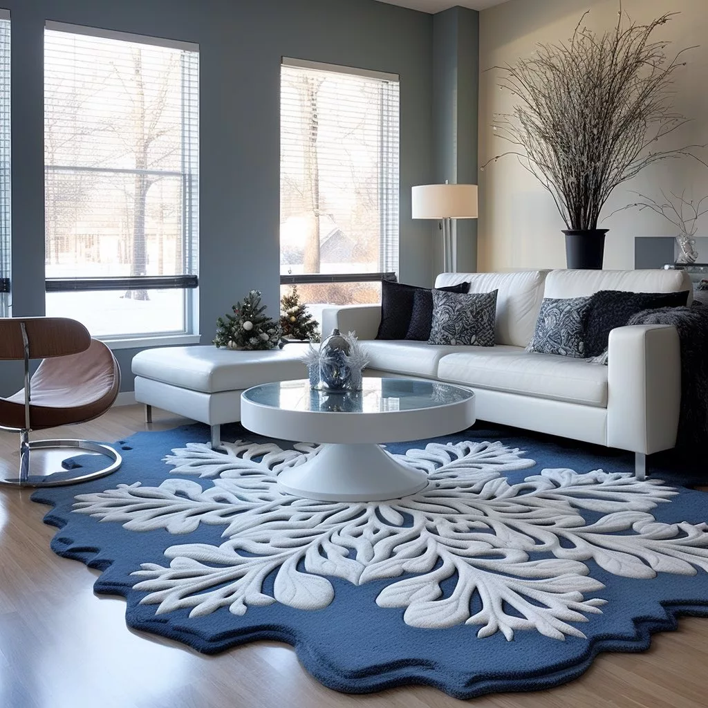 The symbolism of snowflakes in rug design