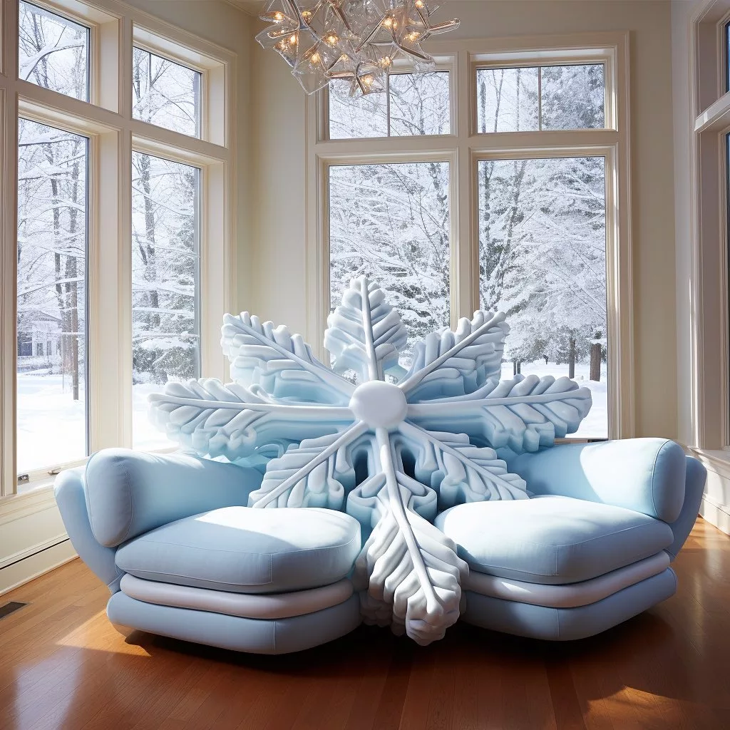 Snowflake-inspired sofa designs