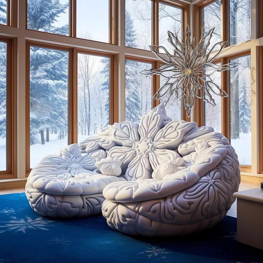 Snowflake Inspired Sofa: Transform Your Living Space with Winter Elegance