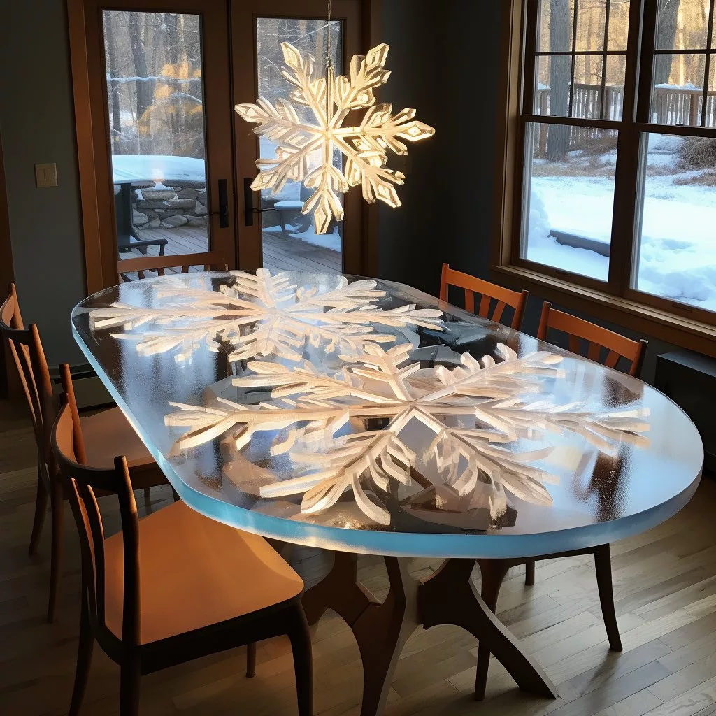 Elegance in Every Flake: Snowflake Inspired Table Creations