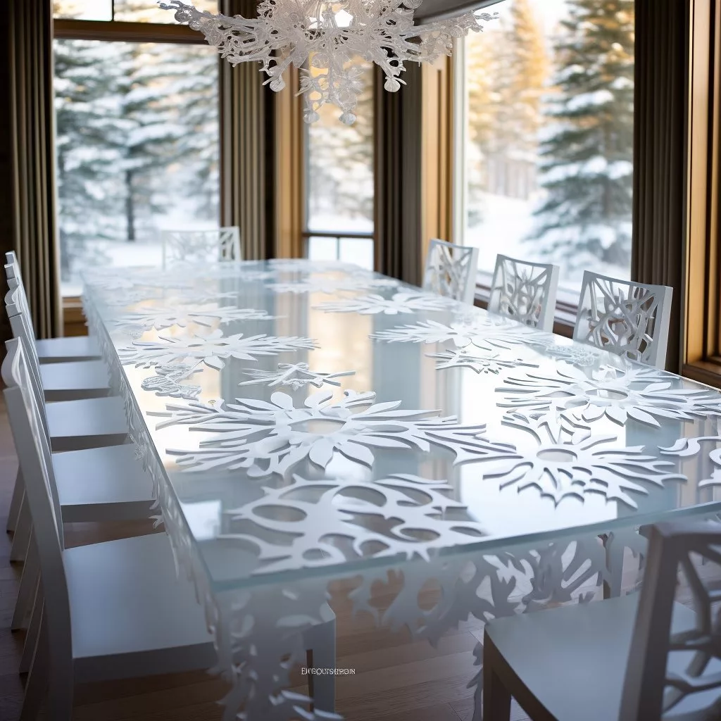 Designing an Eye-catching Snowflake Centerpiece