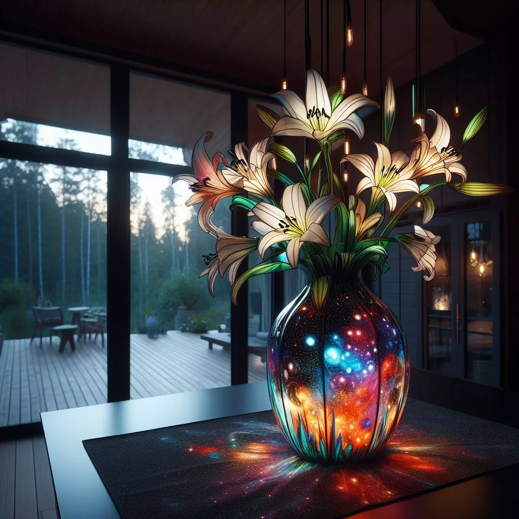 Artistic Stained Glass Flower Vase: A Perfect Home-Made Gift