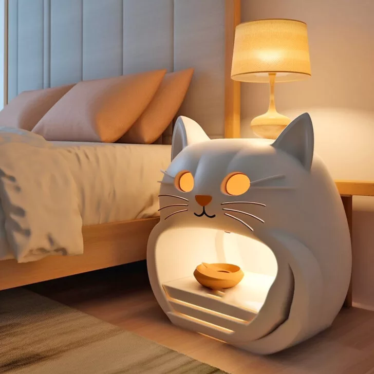 Sustainable and Cozy Wool Felt Cat Caves