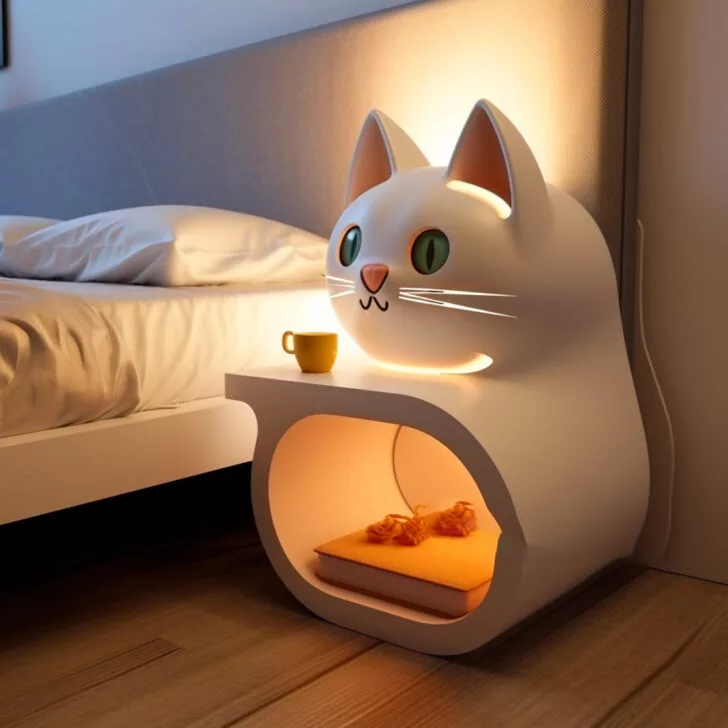 Modern Cat Nightstand Designs and Functionality