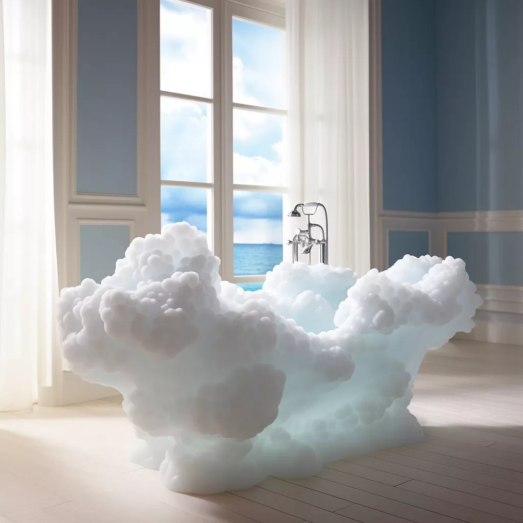 Cloud-Shaped Bathtub: Immerse Yourself in Heavenly Relaxation