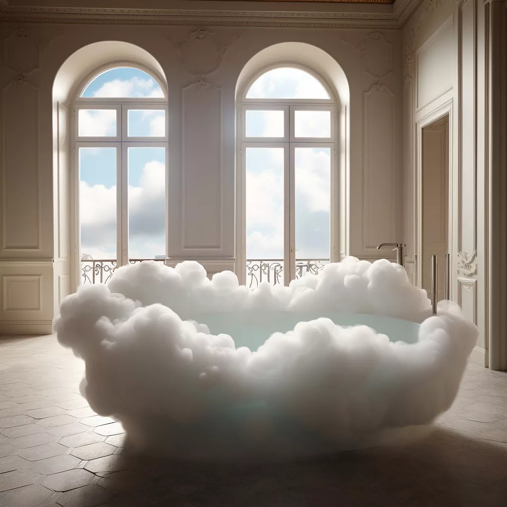 Cloud-Shaped Bathtub: Immerse Yourself in Heavenly Relaxation