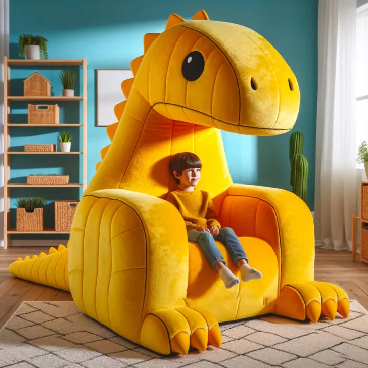 Giant Dinosaur Shaped Chairs Roar into Comfort with Prehistoric Style