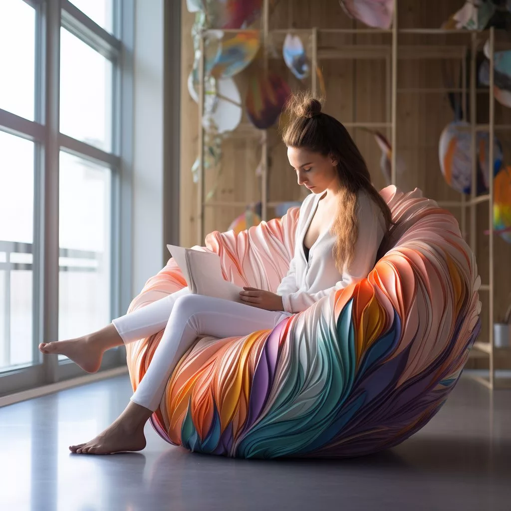 The Allure of Colors in Feather-Inspired Bean Bags