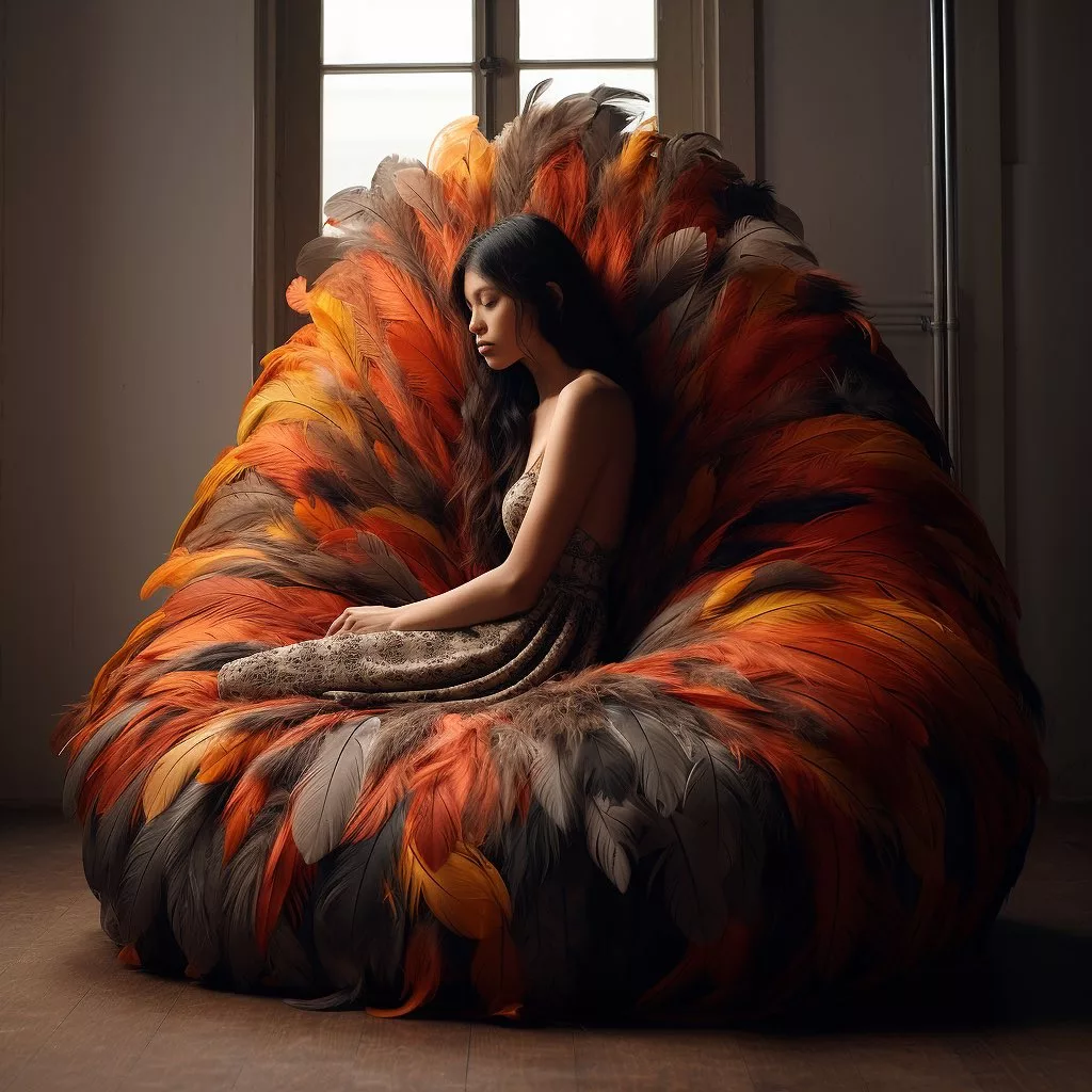 Satisfied Customers Rave About Feather-Inspired Bean Bags