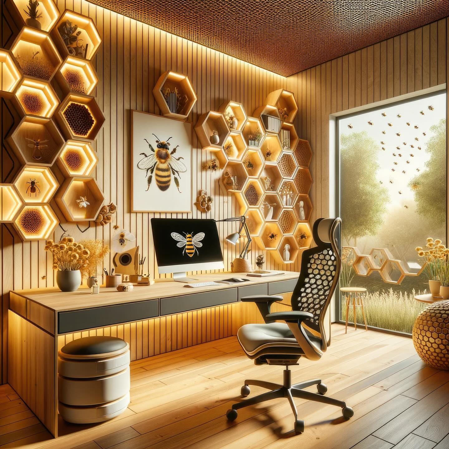 Honeycomb Inspired Furniture: Creative Designs and Trendy Furnishings