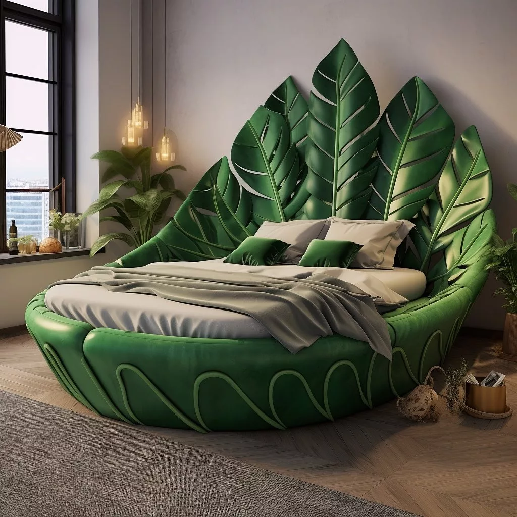 Unveiling the Monstera-Inspired Bed