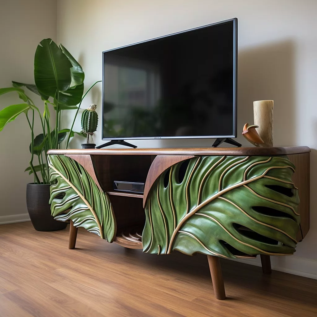 How to Set Up Your Monstera Inspired TV Stand