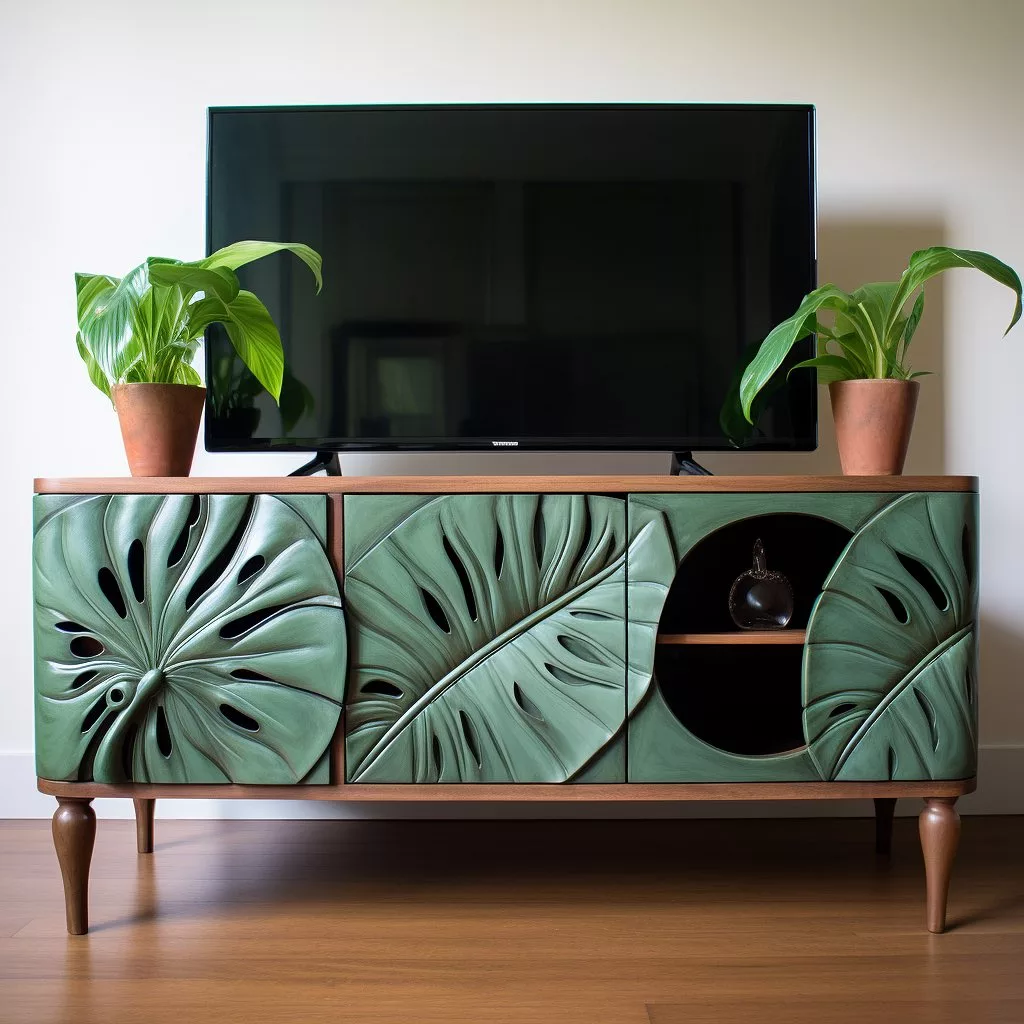 Key Features of a Monstera Inspired TV Stand