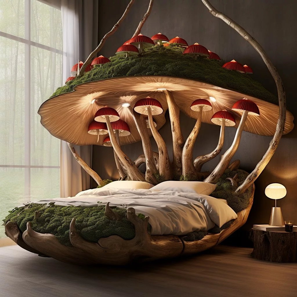 Mushroom-Inspired Bedroom Decor Ideas