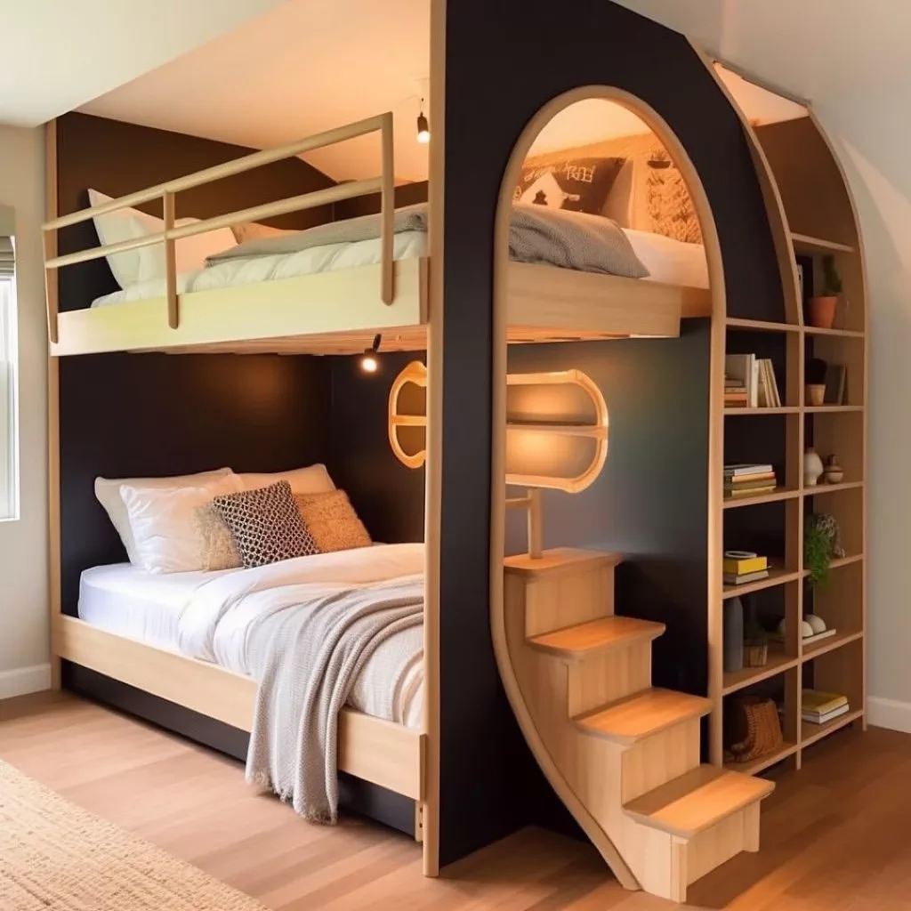 Twin Low Loft Bunk Bed Design