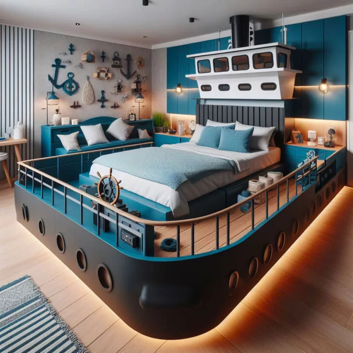 Exciting Bedtime Adventures with Cargo Ship Shaped Kids Beds