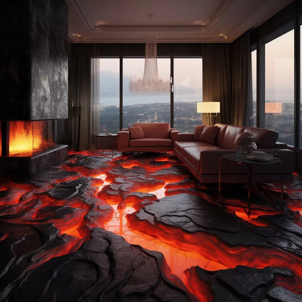 Installation Process for Lava-Inspired Floors
