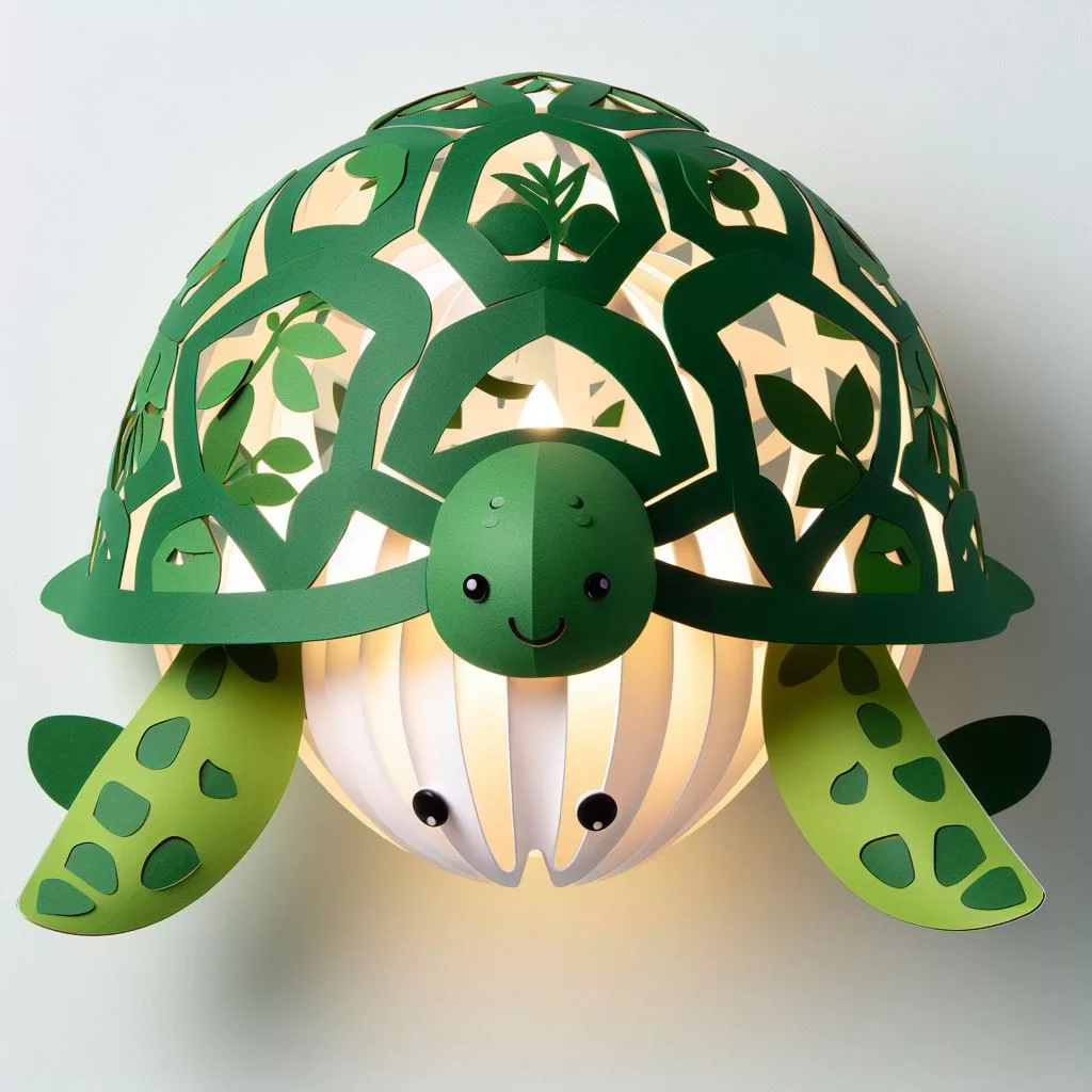 Ocean and Jungle Themes in Resin Night Lights and Paper Lamps
